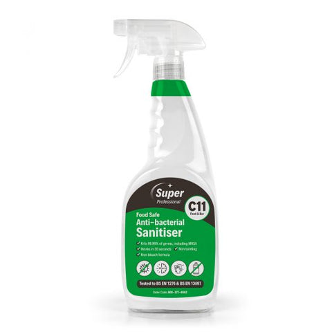 Super Food Safe Anti-Bacterial Sanitiser 750ml - BeSafe Supplies Ltd