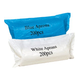 Value Aprons On A Roll White / Blue - Roll of 200 - BeSafe Supplies Ltd