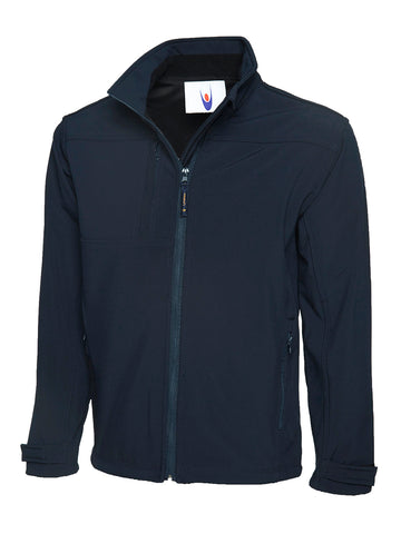 Premium Soft Shell Jacket Navy - BeSafe Supplies Ltd