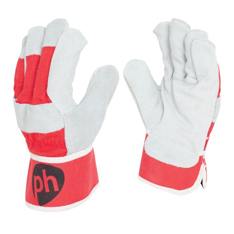 Chrome Leather Rigger Gloves - Pair - BeSafe Supplies Ltd