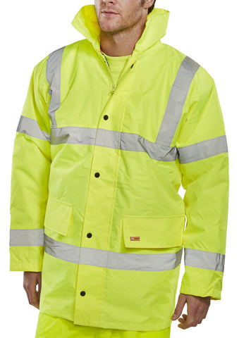 Hi Viz Traffic Jacket Yellow - BeSafe Supplies Ltd