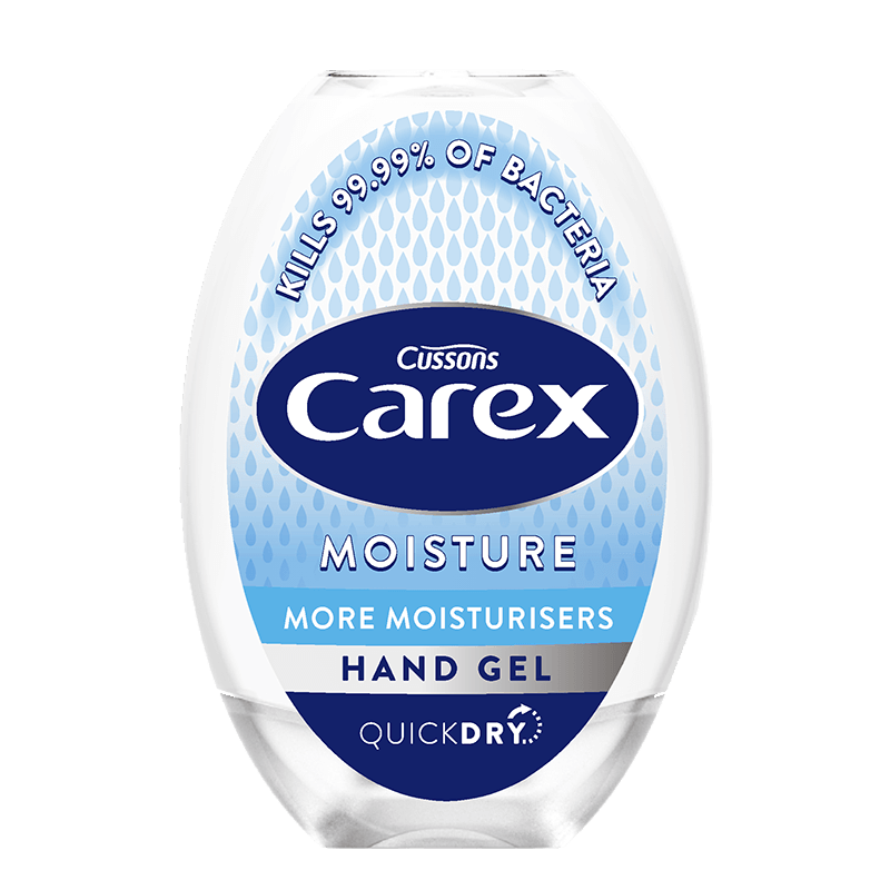 Carex MoistureAntibacterial Alcohol Hand Sanitiser Gel 50ml BeSafe Supplies Ltd