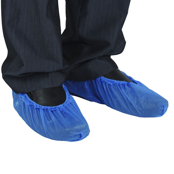 Disposable 3G Cpe Shoe Cover, 15X39Cm, Blue Colour (100Pcs/Pkts)