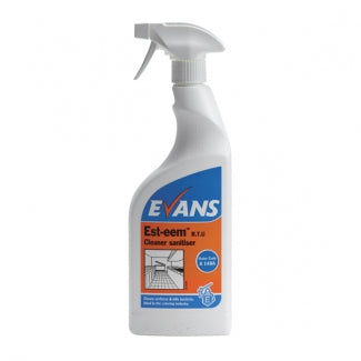 Evans Est-eem Food Safe Cleaner Sanitiser 750ml - BeSafe Supplies Ltd