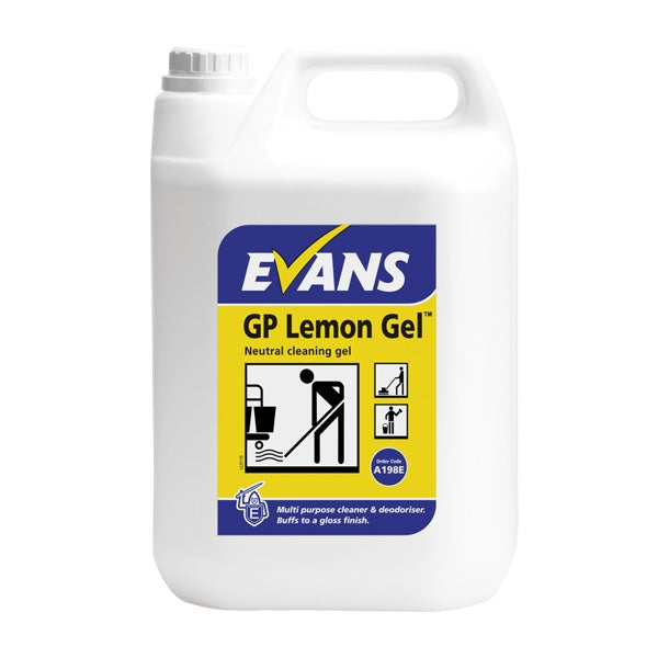 Evans GP Lemon Neutral Cleaning Gel 5L– BeSafe Supplies Ltd