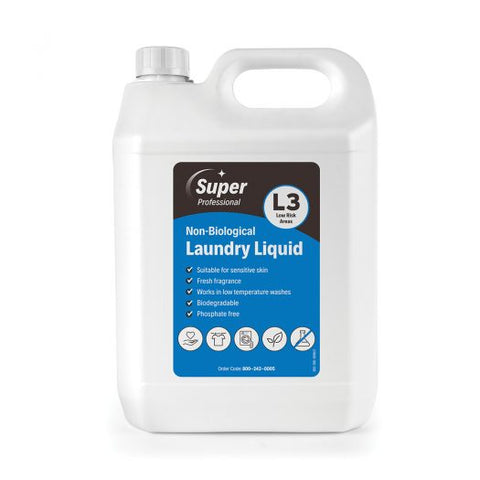 Super Non Bio Laundry Liquid 5 Litre - BeSafe Supplies Ltd