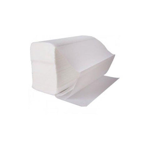 2 Ply White Z Fold Hand Towels - Case of 3000 - BeSafe Supplies Ltd
