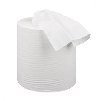 2 Ply White Mini Centrefeed Rolls - Case of 12 - BeSafe Supplies Ltd