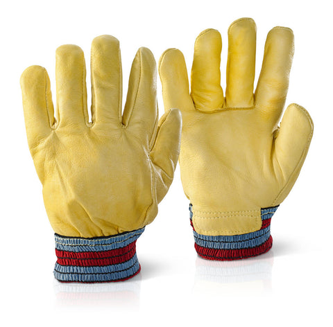 Leather fleece Lined Freezer Gloves - Pair - BeSafe Supplies Ltd