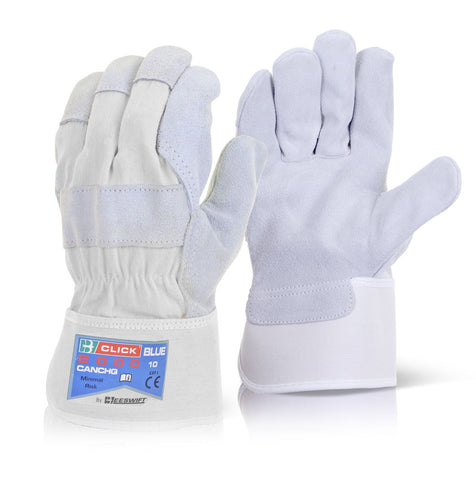 Chrome Leather Rigger Gloves - Pair - BeSafe Supplies Ltd