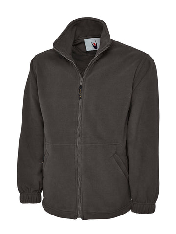 Premium Full Zip Fleece Jacket Charcoal - BeSafe Supplies Ltd
