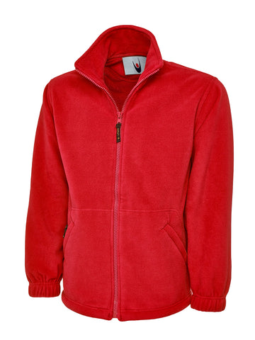 Premium Full Zip Fleece Jacket Red - BeSafe Supplies Ltd