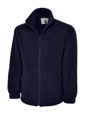 Premium Full Zip Fleece Jacket Navy - BeSafe Supplies Ltd