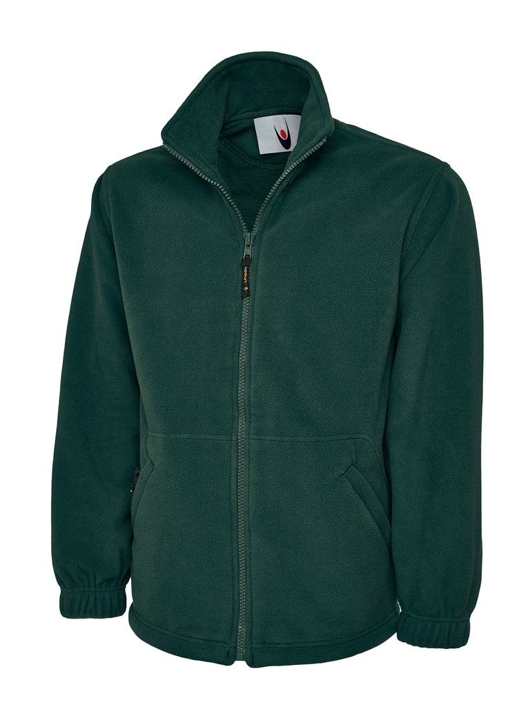 Classic Full Zip Fleece Jacket Bottle Green
