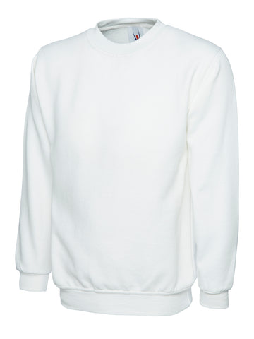 Classic Sweatshirt White - BeSafe Supplies Ltd