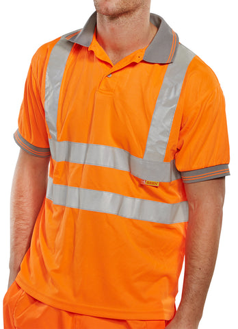 Hi Viz Polo Shirt Orange - BeSafe Supplies Ltd