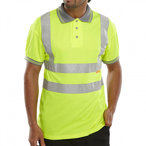 Hi Viz Polo Shirt Yellow - BeSafe Supplies Ltd