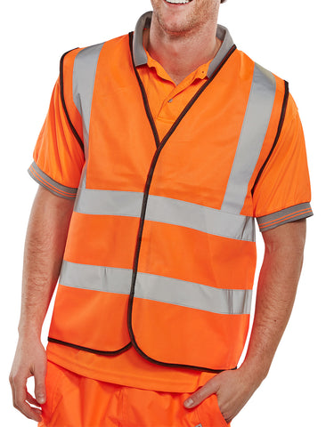 Hi Viz Vest Orange - BeSafe Supplies Ltd