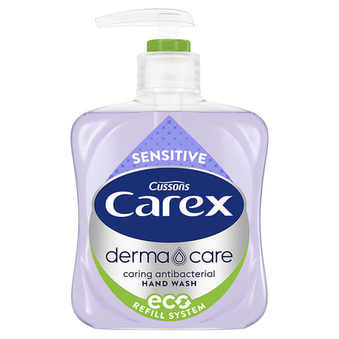 Carex Dermacare Sensitive Antibacterial Hand Wash 250ml - BeSafe Supplies Ltd