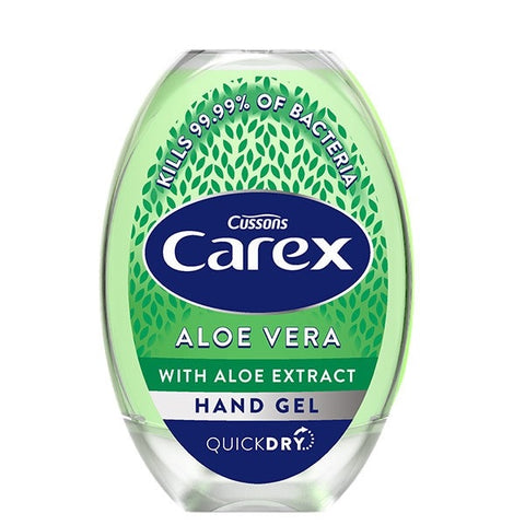 Carex Aloe Vera Antibacterial Alcohol Hand Sanitiser Gel 50ml - BeSafe Supplies Ltd
